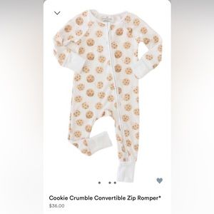 NWT COOKIE CRUMBLE ROMPER 0-3 mo.